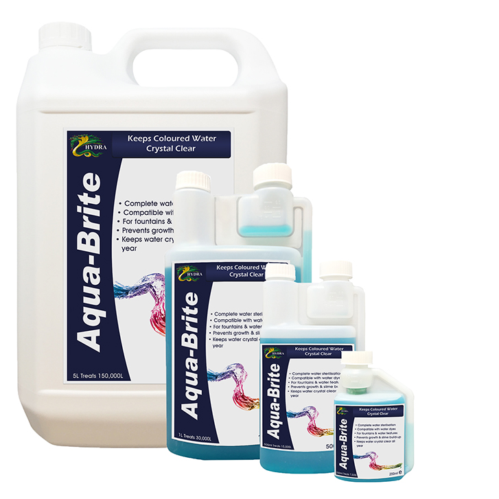 Hydra Aqua-Brite - Keeps Dyed Water Clean in Fountains and Water Features