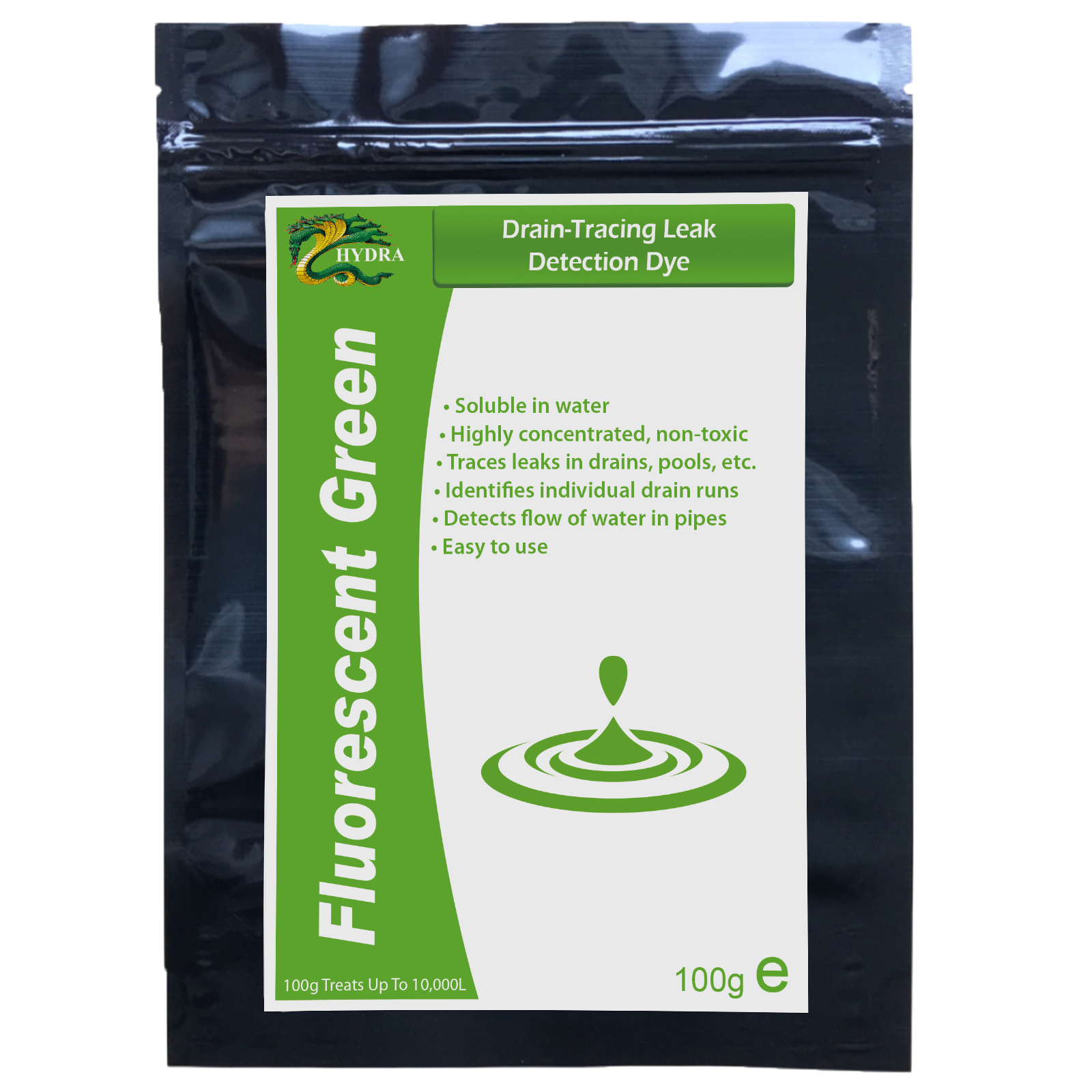 Green Drain Tracing Dye for Ponds