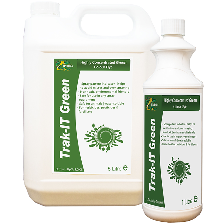 Hydra Trak-It Green Spray Pattern Indicator Dye For Use With Herbicides & Fertilisers